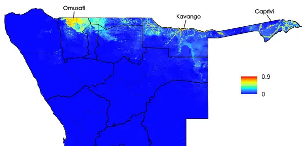 Predicted-probability-of-malaria-cases-in-January-May-2011-for-northern-Namibia-with.png